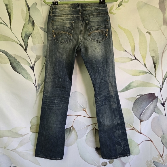 DECREE | NWOT Bootcut Blue Jeans in Dark Wash sz 5 - Picture 5 of 14
